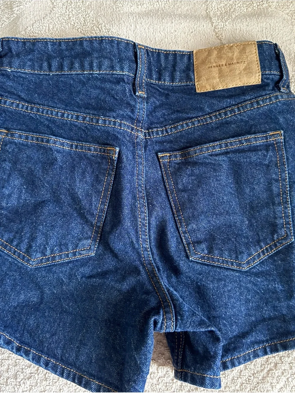H&M Dark Blue Denim Jean Shorts